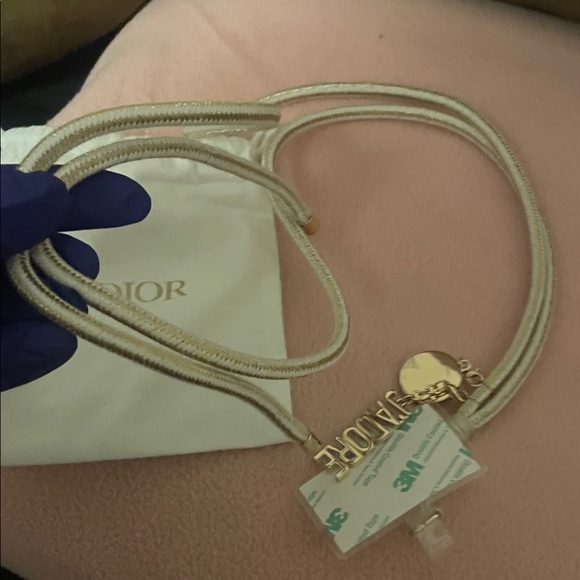 Dior Cream and Gold Lanyard for phone - Picture 16 of 17